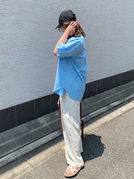 「ボストンバッグ」｜AMAILさん（レディース・158cm）の夏コーディネート