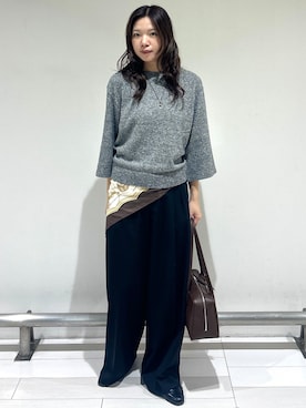 「UNTITLED（アンタイトル）のアイテム（アクセサリー）」を使った、marinaさん（レディース・162cm）の秋コーディネート