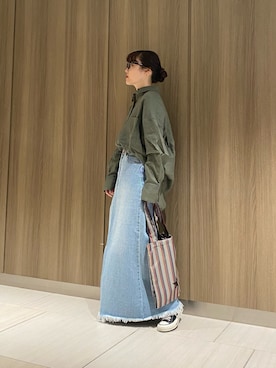 「CONVERSE TOKYO（コンバーストウキョウ）のアイテム」を使った、MANAさん（レディース・153cm）の春コーディネート