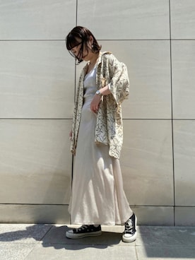 「CONVERSE TOKYO（コンバーストウキョウ）のアイテム」を使った、MANAさん（レディース・153cm）の夏コーディネート