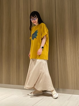 「CONVERSE TOKYO（コンバーストウキョウ）のアイテム」を使った、MANAさん（レディース・153cm）の春コーディネート