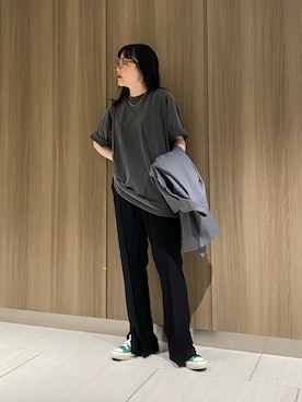 「CONVERSE TOKYO（コンバーストウキョウ）のアイテム（その他アウター）」を使った、MANAさん（レディース・153cm）の春コーディネート