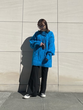 「CONVERSE TOKYO（コンバーストウキョウ）のアイテム（アクセサリー）」を使った、MANAさん（レディース・153cm）の秋コーディネート