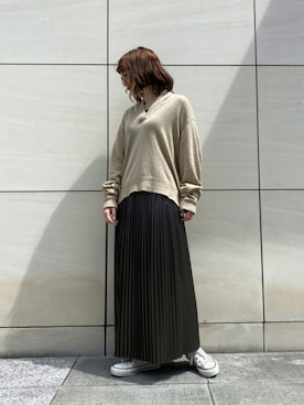 「CONVERSE TOKYO（コンバーストウキョウ）のアイテム」を使った、MANAさん（レディース・153cm）の夏コーディネート