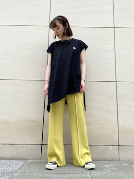 「CONVERSE TOKYO（コンバーストウキョウ）のアイテム」を使った、MANAさん（レディース・153cm）の夏コーディネート