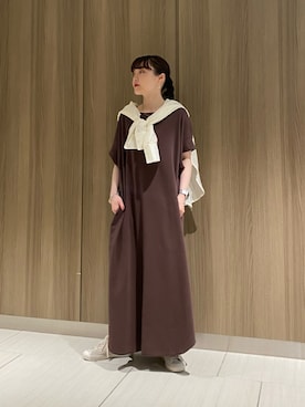 「CONVERSE TOKYO（コンバーストウキョウ）のアイテム（ワンピース/ドレス）」を使った、MANAさん（レディース・153cm）の春コーディネート