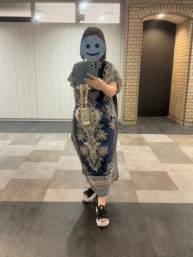 「no brand（ノーブランド）のアイテム（ワンピース）」を使った、gonge_of_krgmさん（レディース・153cm）の秋コーディネート