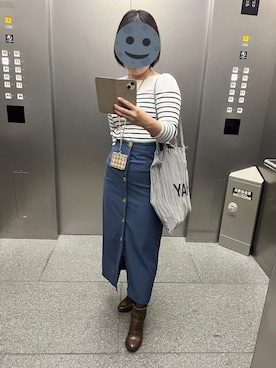 「JUSGLITTY（ジャスグリッティー）のアイテム（トップス）」を使った、gonge_of_krgmさん（レディース・153cm）の秋コーディネート