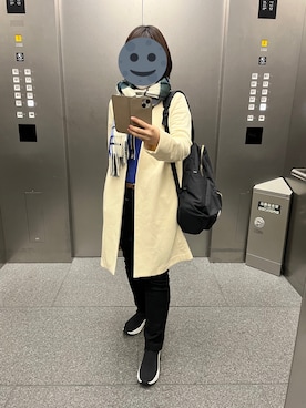 「UNIQLO（ユニクロ）のWOMEN ウルトラストレッチジーンズ（デニムパンツ）」を使った、gonge_of_krgmさん（レディース・153cm）の冬コーディネート