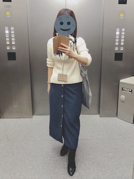 「SUR MESURE（シュール・ムジュール）のアイテム」を使った、gonge_of_krgmさん（レディース・153cm）の秋コーディネート