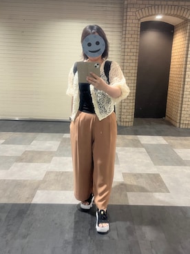 「アイテム（カーディガン/ボレロ）」を使った、gonge_of_krgmさん（レディース・153cm）の春コーディネート