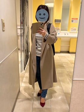 「ZOZO（ゾゾ）のスキニーデニムパンツ［WOMEN］（デニムパンツ）」を使った、gonge_of_krgmさん（レディース・153cm）の春コーディネート