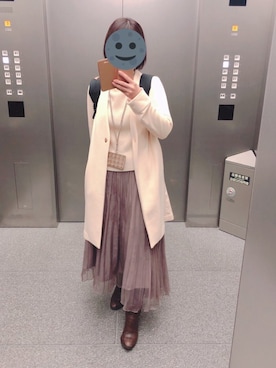「アイテム（ブーティ、ブラウン系）」を使った、gonge_of_krgmさん（レディース・153cm）の冬コーディネート