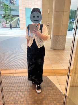 「アイテム（カーディガン/ボレロ）」を使った、gonge_of_krgmさん（レディース・153cm）の夏コーディネート