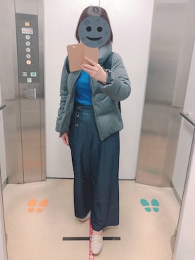 「JUSGLITTY（ジャスグリッティー）のアイテム（パンツ）」を使った、gonge_of_krgmさん（レディース・153cm）の冬コーディネート