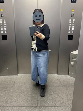 「アイテム（ピアス（両耳用））」を使った、gonge_of_krgmさん（レディース・153cm）の冬コーディネート