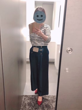 「JUSGLITTY（ジャスグリッティー）のアイテム（パンツ）」を使った、gonge_of_krgmさん（レディース・153cm）の冬コーディネート