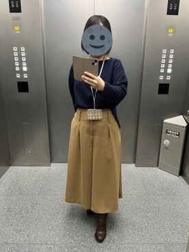 「アイテム（ブーティ、ブラウン系）」を使った、gonge_of_krgmさん（レディース・153cm）の冬コーディネート