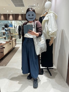 「アイテム（カーディガン/ボレロ）」を使った、gonge_of_krgmさん（レディース・153cm）の秋コーディネート