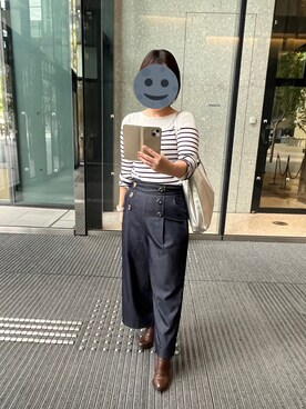 「JUSGLITTY（ジャスグリッティー）のアイテム（パンツ）」を使った、gonge_of_krgmさん（レディース・153cm）の秋コーディネート