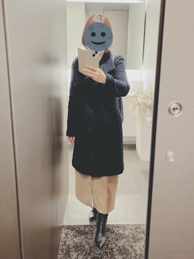 「M-PREMIER（エムプルミエ）のアイテム（ジャケット/アウター）」を使った、gonge_of_krgmさん（レディース・153cm）の冬コーディネート