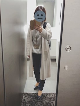 「ZOZO（ゾゾ）のスキニーデニムパンツ［WOMEN］（デニムパンツ）」を使った、gonge_of_krgmさん（レディース・153cm）の秋コーディネート