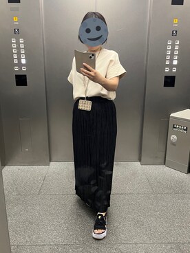 「BEAUTY&YOUTH UNITED ARROWS（ビューティーアンドユースユナイテッドアローズ）のアイテム（スカート）」を使った、gonge_of_krgmさん（レディース・153cm）の夏コーディネート