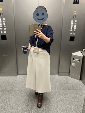 「アイテム（ブーティ、ブラウン系）」を使った、gonge_of_krgmさん（レディース・153cm）の秋コーディネート