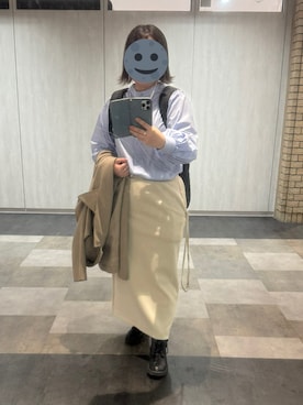 「アイテム（トレンチコート）」を使った、gonge_of_krgmさん（レディース・153cm）の秋コーディネート