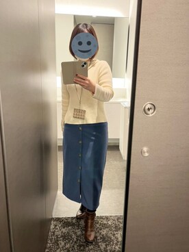「アイテム（ブーティ、ブラウン系）」を使った、gonge_of_krgmさん（レディース・153cm）の冬コーディネート