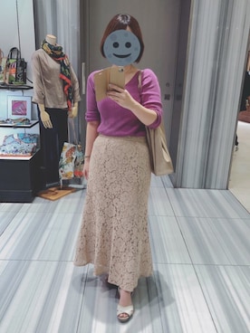 「SUR MESURE（シュール・ムジュール）のアイテム」を使った、gonge_of_krgmさん（レディース・153cm）の秋コーディネート