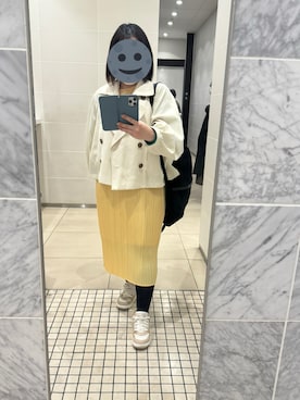 「アイテム（トレンチコート）」を使った、gonge_of_krgmさん（レディース・153cm）の冬コーディネート