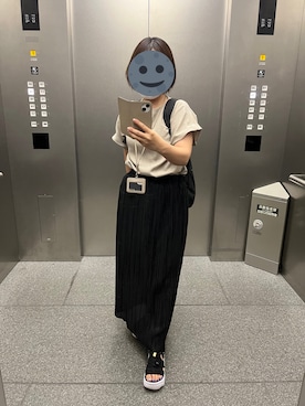「BEAUTY&YOUTH UNITED ARROWS（ビューティーアンドユースユナイテッドアローズ）のアイテム（スカート）」を使った、gonge_of_krgmさん（レディース・153cm）の夏コーディネート