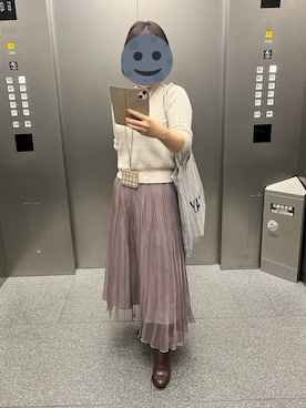 「アイテム（ブーティ、ブラウン系）」を使った、gonge_of_krgmさん（レディース・153cm）の秋コーディネート
