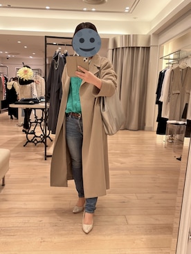 「ZOZO（ゾゾ）のスキニーデニムパンツ［WOMEN］（デニムパンツ）」を使った、gonge_of_krgmさん（レディース・153cm）の春コーディネート