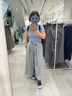 「しまむら（シマムラ）のアイテム（その他パンツ）」を使った、gonge_of_krgmさん（レディース・153cm）の夏コーディネート