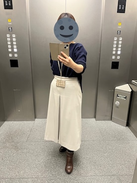 「アイテム（ブーティ、ブラウン系）」を使った、gonge_of_krgmさん（レディース・153cm）の秋コーディネート
