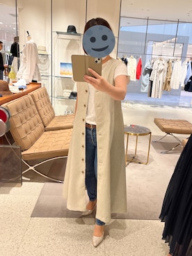 「ZOZO（ゾゾ）のスキニーデニムパンツ［WOMEN］（デニムパンツ）」を使った、gonge_of_krgmさん（レディース・153cm）の春コーディネート