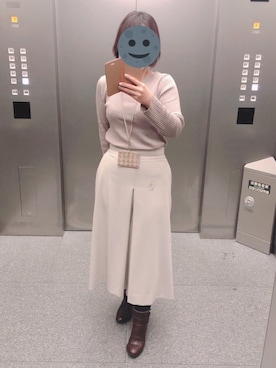 「アイテム（ブーティ、ブラウン系）」を使った、gonge_of_krgmさん（レディース・153cm）の冬コーディネート