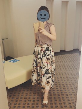 「SUR MESURE（シュール・ムジュール）のアイテム」を使った、gonge_of_krgmさん（レディース・153cm）の夏コーディネート