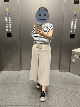 「IENA（イエナ）のアイテム（ニット/セーター）」を使った、gonge_of_krgmさん（レディース・153cm）の夏コーディネート