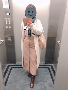 「アイテム（マフラー、ブルー系）」を使った、gonge_of_krgmさん（レディース・153cm）の冬コーディネート