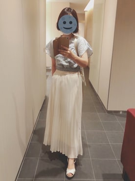 「SUR MESURE（シュール・ムジュール）のアイテム」を使った、gonge_of_krgmさん（レディース・153cm）の夏コーディネート