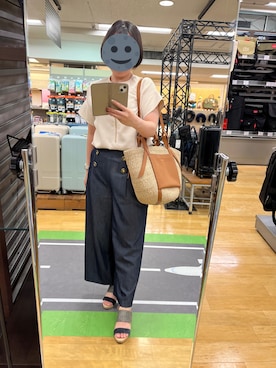 「JUSGLITTY（ジャスグリッティー）のアイテム（パンツ）」を使った、gonge_of_krgmさん（レディース・153cm）の春コーディネート