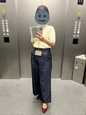 「JUSGLITTY（ジャスグリッティー）のアイテム（パンツ）」を使った、gonge_of_krgmさん（レディース・153cm）の秋コーディネート