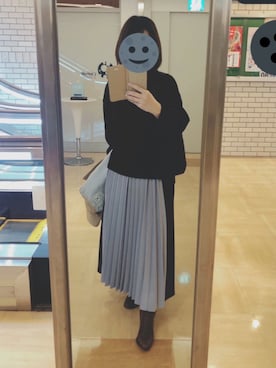 「アイテム（ブーティ、ブラウン系）」を使った、gonge_of_krgmさん（レディース・153cm）の秋コーディネート