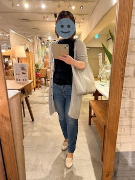 「ZOZO（ゾゾ）のスキニーデニムパンツ［WOMEN］（デニムパンツ）」を使った、gonge_of_krgmさん（レディース・153cm）の春コーディネート