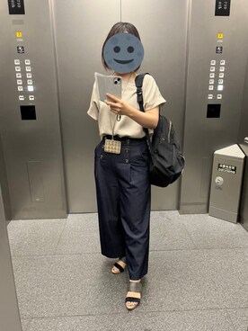 「JUSGLITTY（ジャスグリッティー）のアイテム（パンツ）」を使った、gonge_of_krgmさん（レディース・153cm）の夏コーディネート