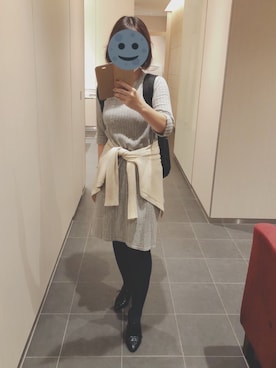 「SUR MESURE（シュール・ムジュール）のアイテム」を使った、gonge_of_krgmさん（レディース・153cm）の秋コーディネート