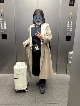 「NIKE（ナイキ）のナイキ エア マックス 90 LV8 ウィメンズシューズ / Nike Air Max 90 LV8 Women's Shoes HJ3847-010 Black（スニーカー、ブラック系）」を使った、gonge_of_krgmさん（レディース・153cm）の春コーディネート